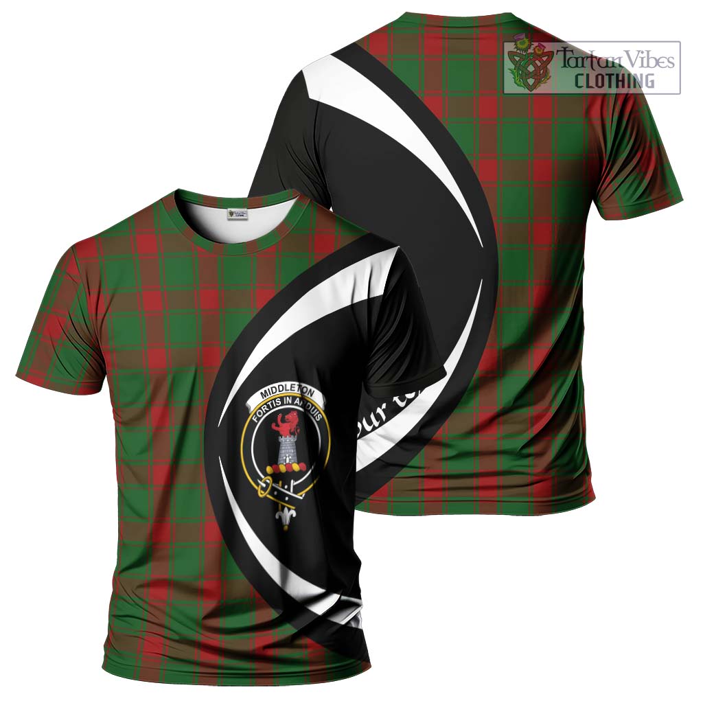 Middleton Tartan T-Shirt with Family Crest Circle Style Kid's Shirt - Tartan Vibes Clothing