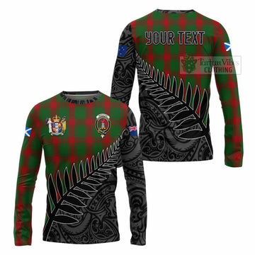 Middleton Crest Tartan Long Sleeve T-Shirt with New Zealand Silver Fern Half Style Unisex - Tartan Vibes Clothing