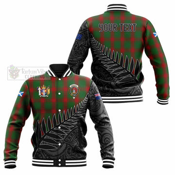Middleton Crest Tartan Baseball Jacket with New Zealand Silver Fern Half Style Unisex - Tartan Vibes Clothing