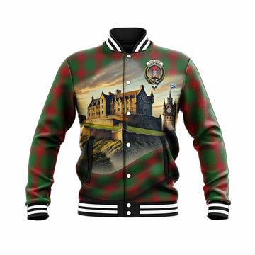 Middleton Tartan Family Crest Baseball Jacket with Scottish Ancient Castle Style Unisex - Tartan Vibes Clothing