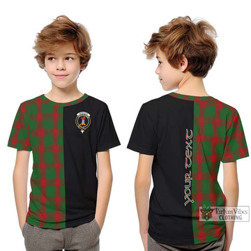Middleton Tartan Kid T-Shirt with Family Crest and Half Of Me Style Youth XL Size14 - Tartan Vibes Clothing