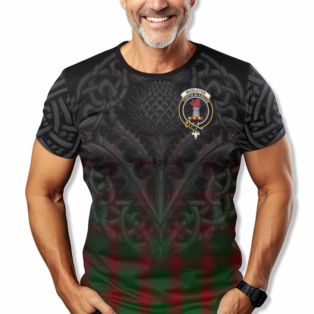 Middleton Tartan T-Shirt with Family Crest Celtic Thistle Vibes Kid's Shirt - Tartan Vibes Clothing