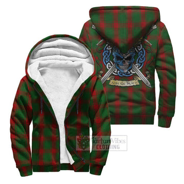 Middleton Tartan Sherpa Hoodie with Family Crest Celtic Skull Style Unisex S - Tartan Vibes Clothing