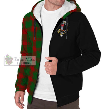 Middleton Tartan Sherpa Hoodie with Family Crest and Half Of Me Style Unisex S - Tartan Vibes Clothing