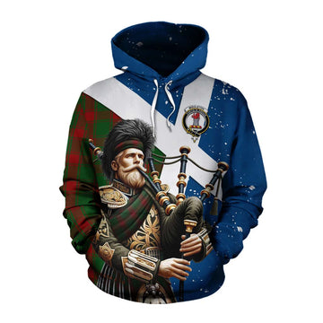 Middleton Tartan Cotton Hoodie with Family Crest Scottish Bagpiper Vibes Pullover Hoodie XS - Tartan Vibes Clothing