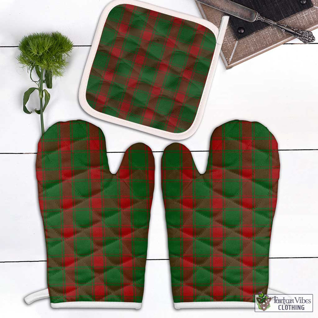 Middleton Tartan Combo Oven Mitt & Pot-Holder Combo 2 Oven Mitt & 1 Pot-Holder Black - Tartan Vibes Clothing