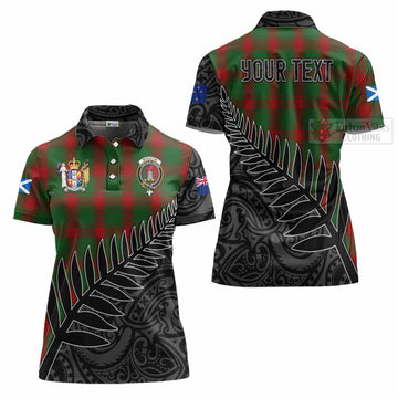 Middleton Crest Tartan Women's Polo Shirt with New Zealand Silver Fern Half Style Women - Tartan Vibes Clothing