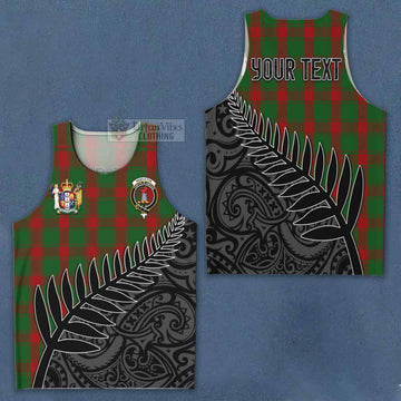 Middleton Crest Tartan Men's Tank Top with New Zealand Silver Fern Half Style Men - Tartan Vibes Clothing