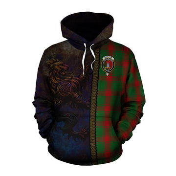 Tartan Vibes Clothing Middleton Tartan Family Crest Cotton Hoodie Alba Gu Brath Be Brave Lion Ancient Style