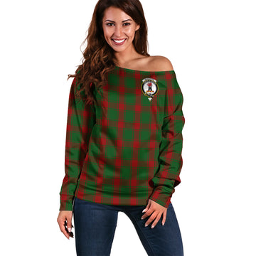 Middleton Tartan Off Shoulder Women Sweater with Family Crest Women - Tartan Vibes Clothing