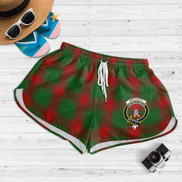 Middleton Tartan Womens Shorts with Family Crest