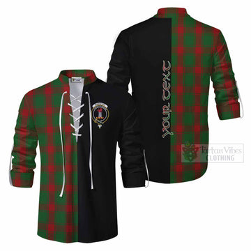 Middleton Tartan Ghillie Kilt Shirt with Family Crest and Half Of Me Style Men - Tartan Vibes Clothing