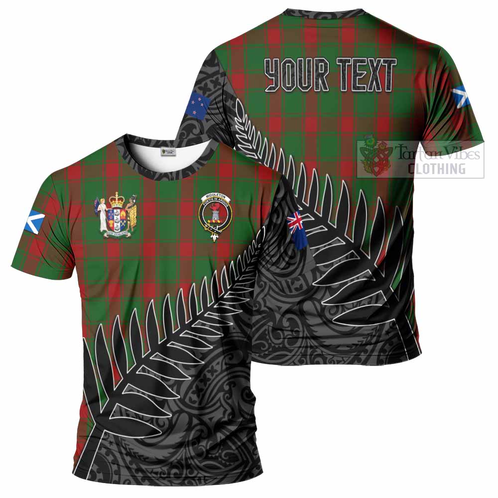 Middleton Crest Tartan T-Shirt with New Zealand Silver Fern Half Style Kid's Shirt - Tartan Vibes Clothing