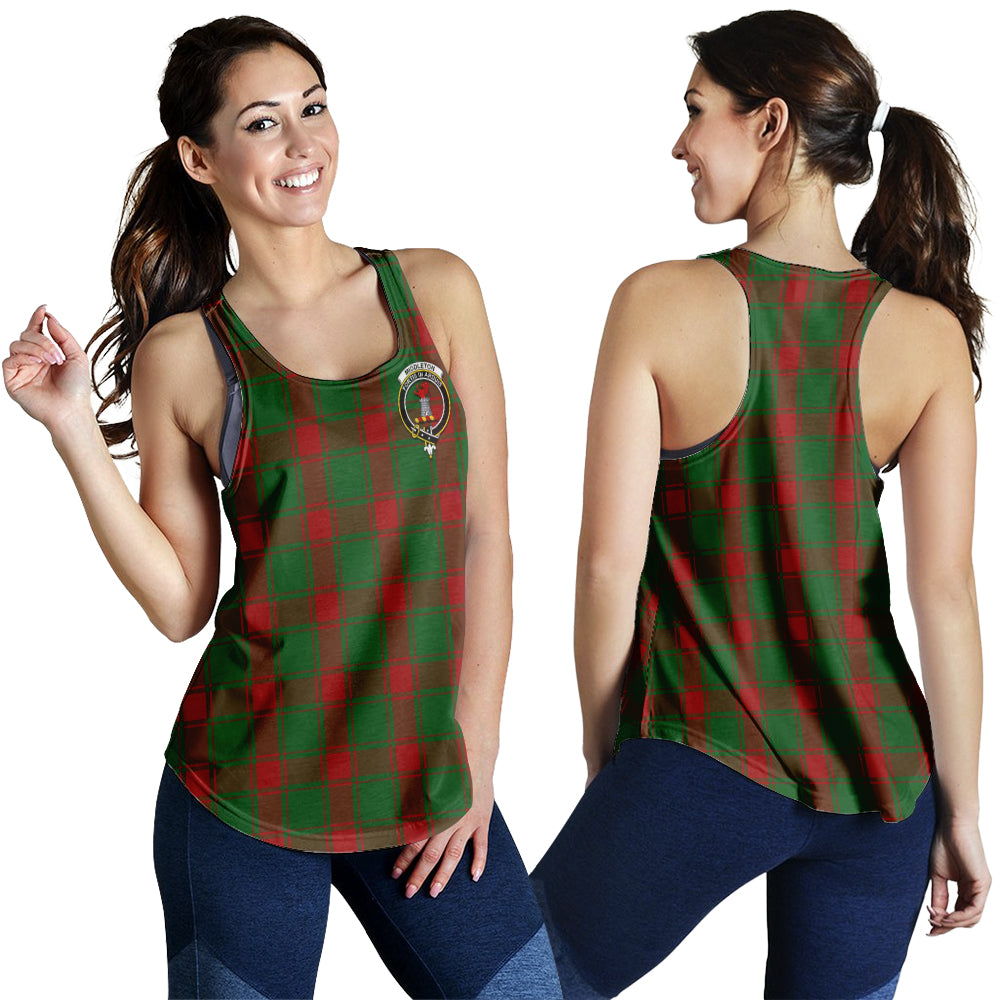 Middleton Tartan Women Racerback Tanks with Family Crest 4XL - Tartan Vibes Clothing