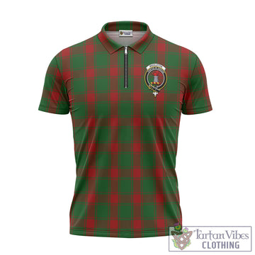 Middleton Tartan Zipper Polo Shirt with Family Crest Unisex - Tartan Vibes Clothing