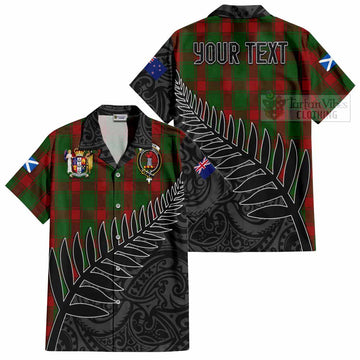 Middleton Crest Tartan Hawaiian Shirt with New Zealand Silver Fern Half Style Kid - Tartan Vibes Clothing