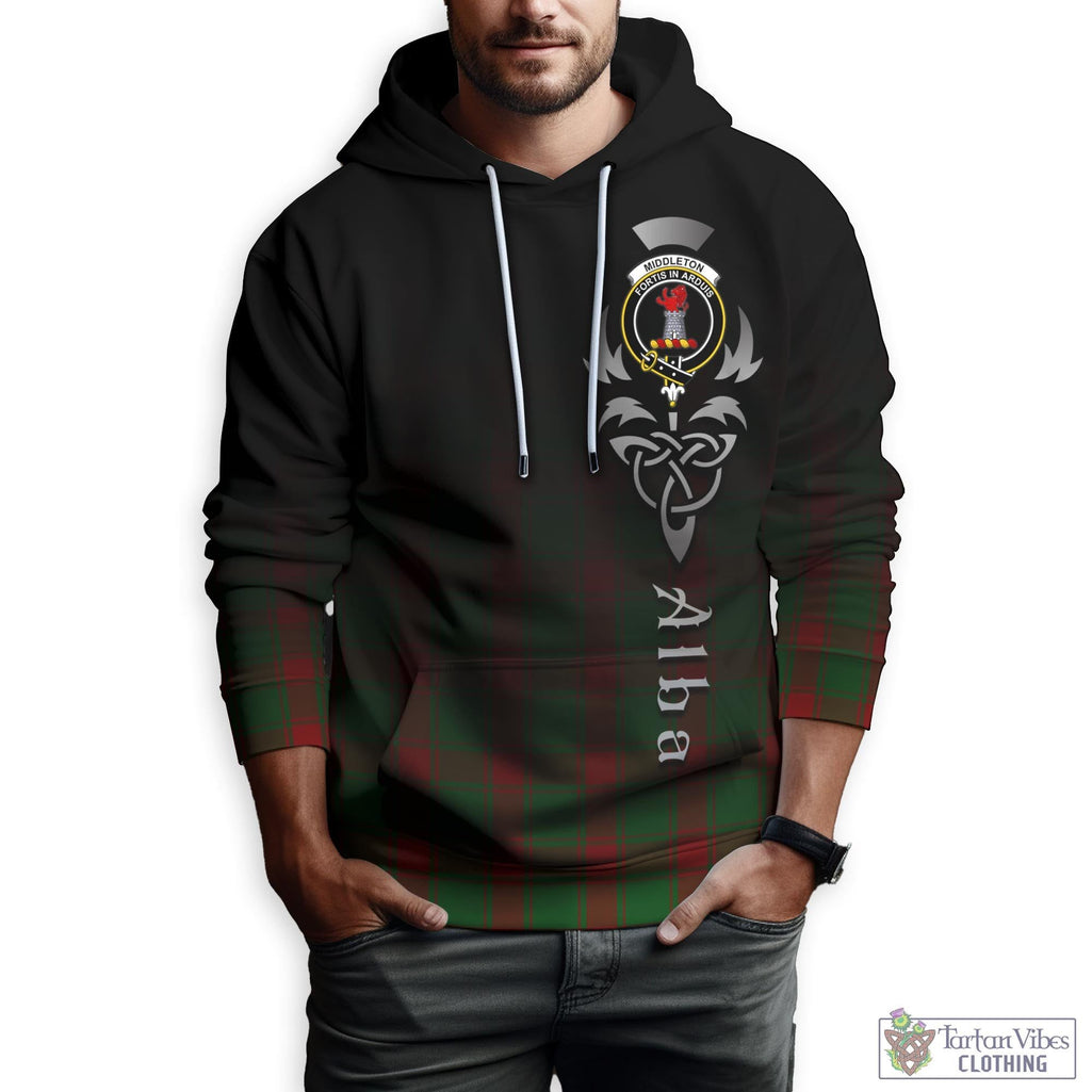 Middleton Tartan Hoodie Featuring Alba Gu Brath Family Crest Celtic Inspired Zip Hoodie - Tartan Vibes Clothing