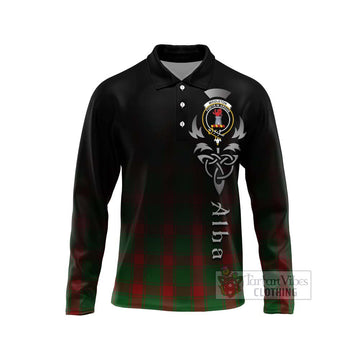 Middleton Tartan Long Sleeve Polo Shirt Featuring Alba Gu Brath Family Crest Celtic Inspired Unisex - Tartan Vibes Clothing