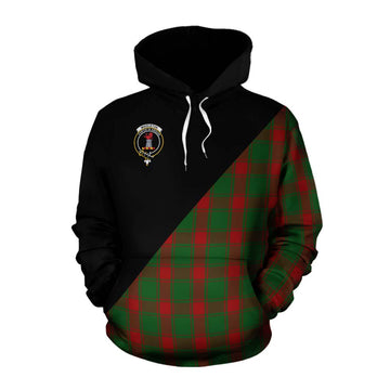Middleton Tartan Cotton Hoodie with Family Crest and Military Logo Style Pullover Hoodie XS - Tartan Vibes Clothing