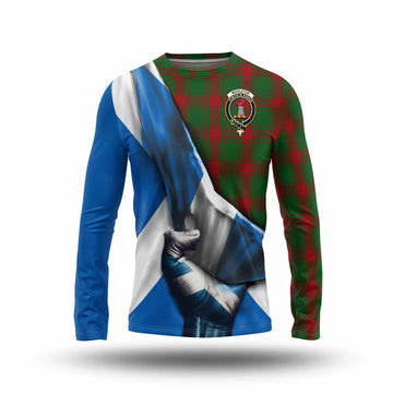 Middleton Tartan Long Sleeve T-Shirt with Family Crest Scotland Patriotic Style Unisex - Tartan Vibes Clothing