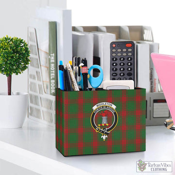 Middleton Tartan Pen Holder with Family Crest One Size 5.9"(L)*2.7"(W)*4.3"(H) - Tartan Vibes Clothing