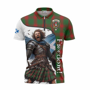 Middleton Crest Tartan Zipper Polo Shirt Inspired by the Freedom of Scottish Warrior Unisex - Tartan Vibes Clothing