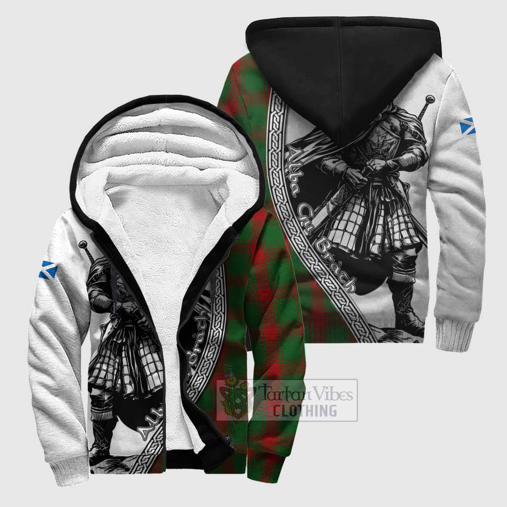 Middleton Tartan Clan Crest Sherpa Hoodie with Highlander Warrior Celtic Style Unisex S - Tartan Vibes Clothing