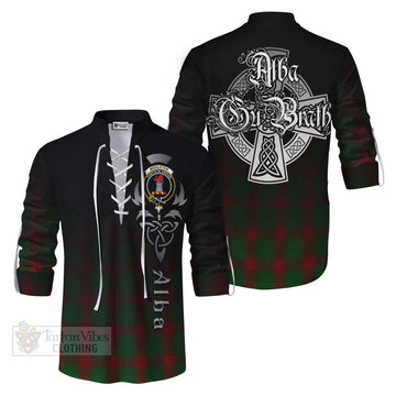 Middleton Tartan Ghillie Kilt Shirt Featuring Alba Gu Brath Family Crest Celtic Inspired Men - Tartan Vibes Clothing