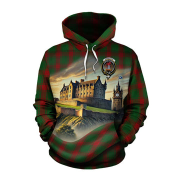 Middleton Tartan Family Crest Cotton Hoodie with Scottish Ancient Castle Style Pullover Hoodie XS - Tartan Vibes Clothing