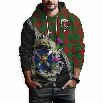 Middleton Tartan Family Crest Hoodie Lion Rampant Royal Thistle Shield Celtic Inspired Pullover Hoodie - Tartan Vibes Clothing