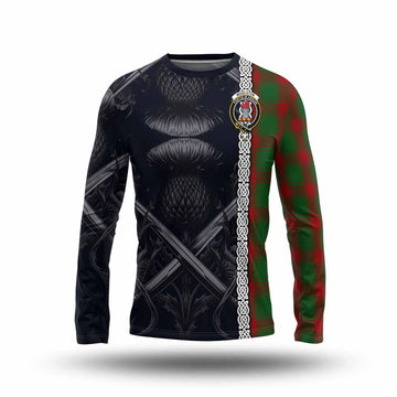 Middleton Tartan Long Sleeve T-Shirt with Family Crest Cross Sword Thistle Celtic Vibes Unisex - Tartan Vibes Clothing