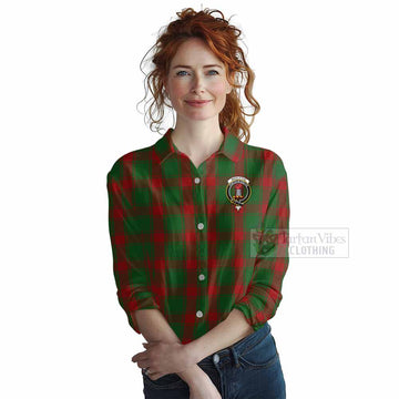 Middleton Tartan Women's Casual Shirt with Family Crest DNA In Me Style Female - Tartan Vibes Clothing
