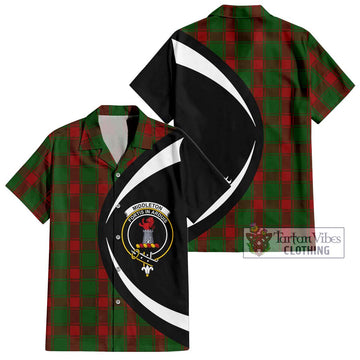 Middleton Tartan Hawaiian Shirt with Family Crest Circle Style Kid - Tartan Vibes Clothing
