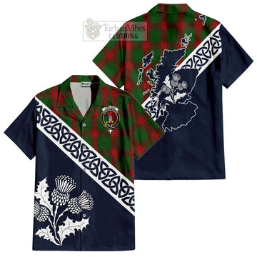 Middleton Tartan Hawaiian Shirt Featuring Thistle and Scotland Map Kid - Tartan Vibes Clothing