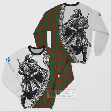 Middleton Tartan Clan Crest Sweatshirt with Highlander Warrior Celtic Style Unisex - Tartan Vibes Clothing