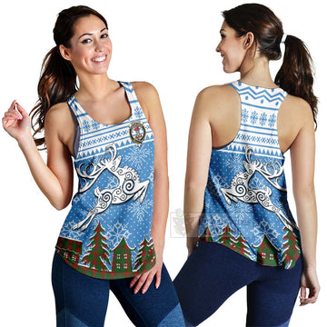 Middleton Clan Christmas Women's Racerback Tanks Celtic Reindeer Style 4XL - Tartan Vibes Clothing