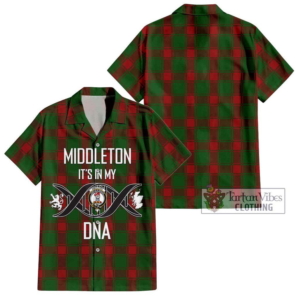 Middleton Tartan Hawaiian Shirt with Family Crest DNA In Me Style Kid - Tartan Vibes Clothing