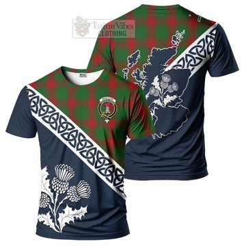Middleton Tartan T-Shirt Featuring Thistle and Scotland Map Kid's Shirt - Tartanvibesclothing Store