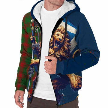 Middleton Tartan Family Crest Sherpa Hoodie with Scottish Majestic Lion Unisex S - Tartan Vibes Clothing
