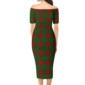 Middleton Tartan Off Shoulder Lady Dress - Tartan Vibes Clothing