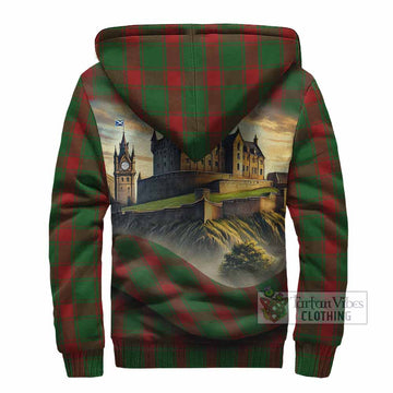 Middleton Tartan Family Crest Sherpa Hoodie with Scottish Ancient Castle Style - Tartan Vibes Clothing