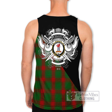 Middleton Tartan Men's Tank Top with Family Crest and Military Logo Style - Tartan Vibes Clothing
