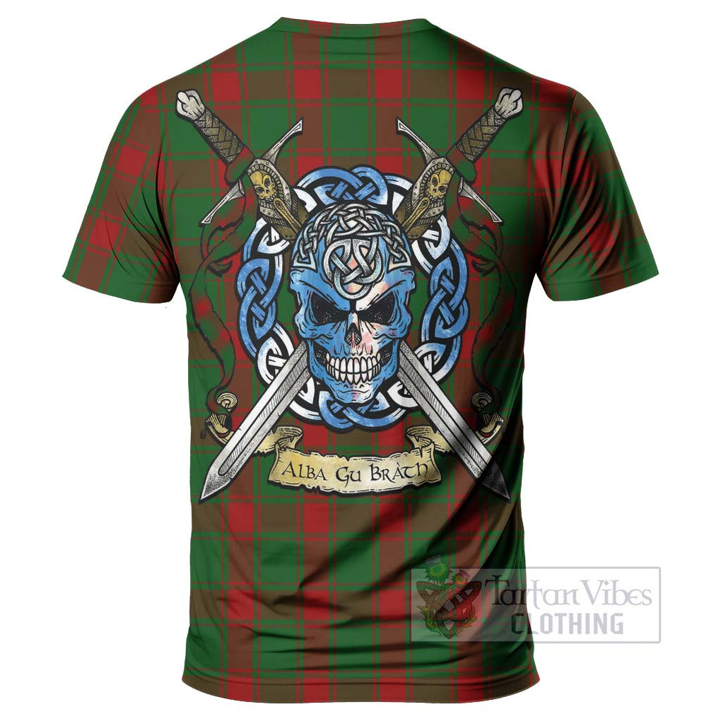 Middleton Tartan T-Shirt with Family Crest Celtic Skull Style - Tartan Vibes Clothing