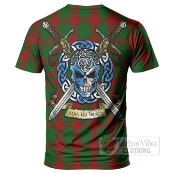 Middleton Tartan T-Shirt with Family Crest Celtic Skull Style - Tartan Vibes Clothing