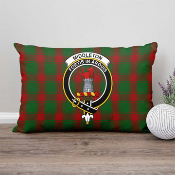 Middleton Tartan Pillow Cover with Family Crest - Tartan Vibes Clothing
