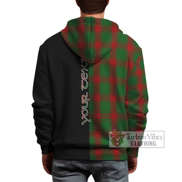 Middleton Tartan Hoodie with Family Crest and Half Of Me Style - Tartan Vibes Clothing