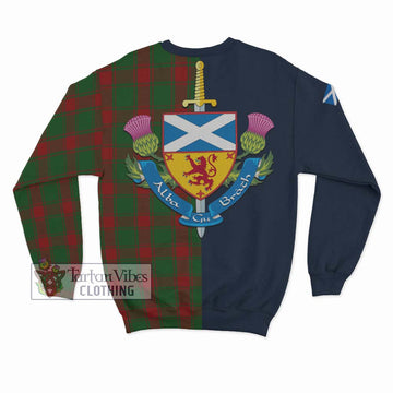 Middleton Tartan Sweatshirt Alba with Scottish Lion Royal Arm Half Style - Tartan Vibes Clothing