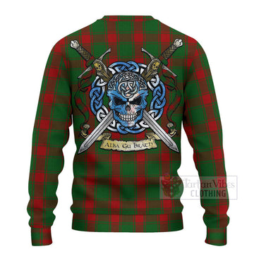 Middleton Tartan Ugly Sweater with Family Crest Celtic Skull Style - Tartan Vibes Clothing