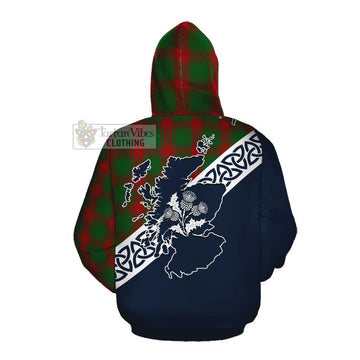 Middleton Tartan Cotton Hoodie Featuring Thistle and Scotland Map Pullover Hoodie - Tartan Vibes Clothing