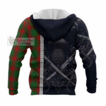 Middleton Tartan Knitted Hoodie with Family Crest Cross Sword Thistle Celtic Vibes - Tartan Vibes Clothing